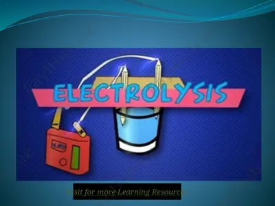 electrolysis — PPTX