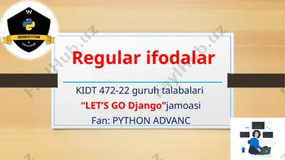 regular ifodalar — PPT