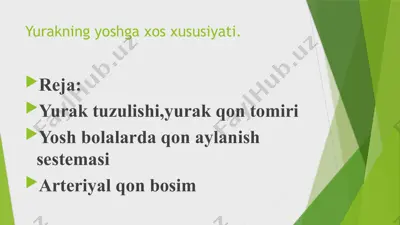 yurakning yoshga xos xususiyati — PPTX