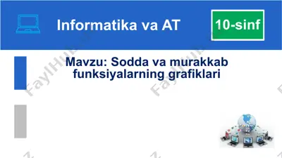 sodda va murakkab funksiyalarning grafiklari — PPTX
