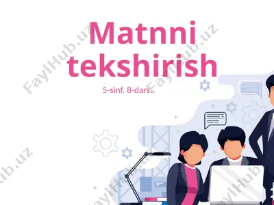 matnni tekshirish — PPTX