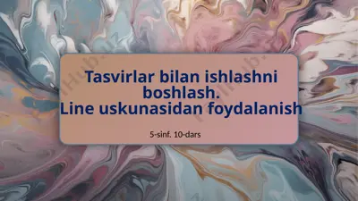 tasvirlar bilan ishlash — PPTX