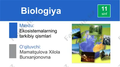 biologiya — PPTX