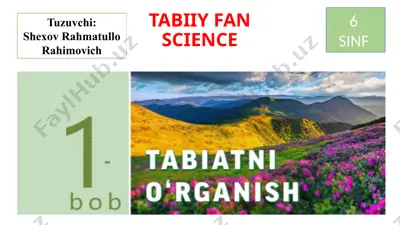 tabiiy fan science — PPTX