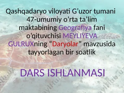 daryolar — PPTX