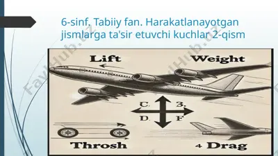 harakatlanayotgan jismlarga ta'sir etuvchi kuchlar 2-qism — PPTX