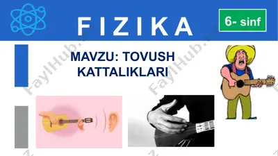 tovush kattaliklari — PPTX