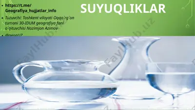 suyuqliklar — PPTX
