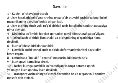 kuchni o’lchaydigan asbob — PPTX