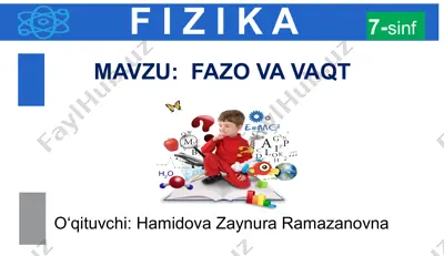 fazo va vaqt — PPTX