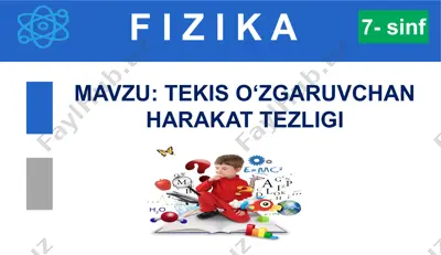 tezlik va yo‘l grafigi — PPTX