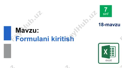 formulani kiritish — PPTX