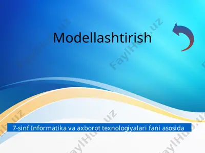 modellashtirish — PPTX