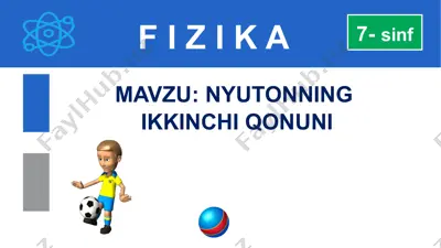 nyutonning ikkinchi qonuni — PPTX
