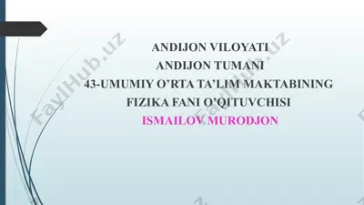 to‘g‘ri chiziqli tekis harakatning grafik tasviri — PPTX