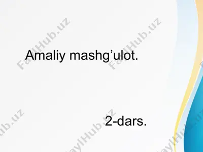bosiladigan tugmalarni aniqlash — PPTX