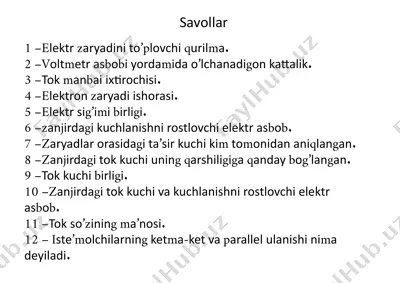 elektr zaryadini to’plovchi qurilma — PPTX
