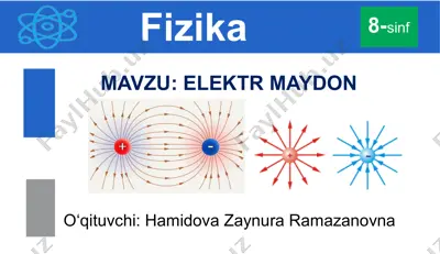 elektr maydon — PPTX