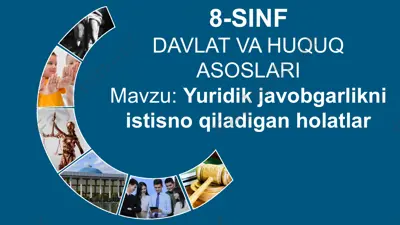 davlat va huquq asoslari - yuridik javobgarlikning oqibatlari — PPTX