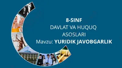 yuridik javobgarlik tushunchasi — PPTX