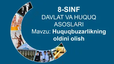 huquqbuzarlikning oldini olish — PPTX