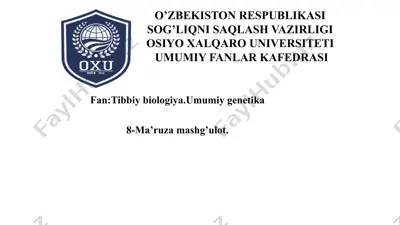 tibbiy gelmintologiya va araxnoentomologiya — PPTX