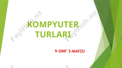 laptop kompyuterlar — PPTX