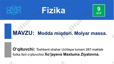 modda miqdori — PPTX