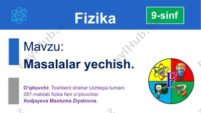 buyumni fokus masofasi va linzaning kattalashtirishi — PPTX