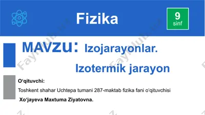 izojarayonlar — PPTX