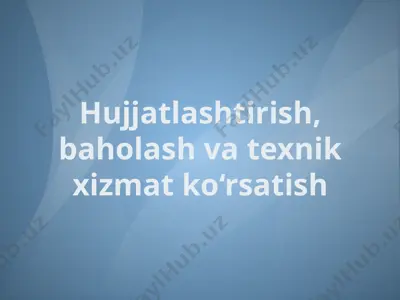 texnik qo'llanma va axborot tizimi — PPTX