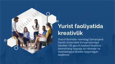 yurist faoliyatida kreativlik — PDF