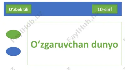 dars rejasi — PPTX