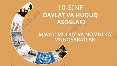 mulkiy va nomulkiy munosabatlar — PPTX