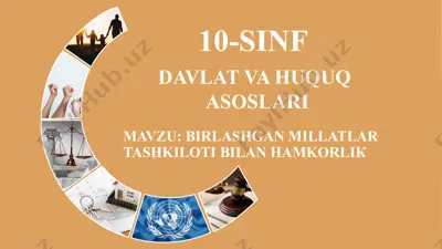 birlashgan millatlar tashkiloti bilan hamkorlik — PPTX