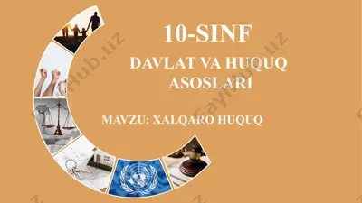 xalqaro huquq asoslari — PPTX