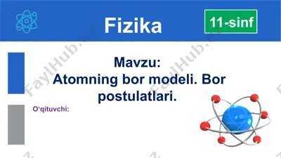 atomning bor modeli — PPTX