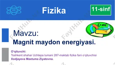 magnit maydon energiyasi — PPTX