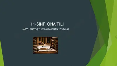 11-sinf. ona tili — PPTX
