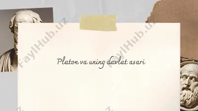 platon va uning davlat asari — PPTX
