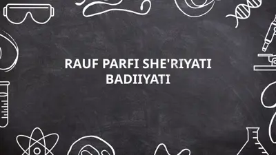 rauf parfi she'riyati badiiyati — PPTX