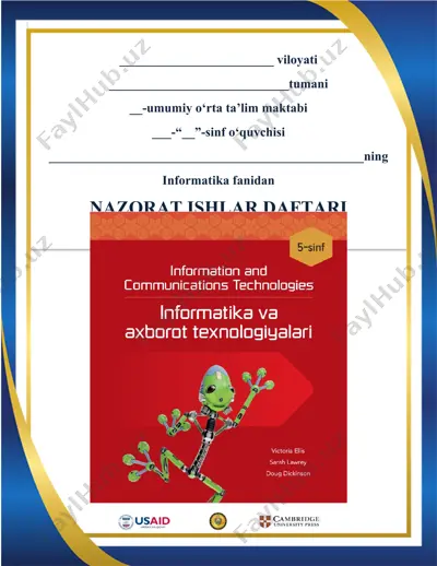 5-sinf informatika test yillik admin — DOCX