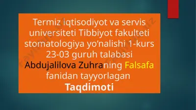 qadimgi sharqda asotiriy tasavvurlar va falsafiy bilimlarning paydo bo'lishi — PPTX