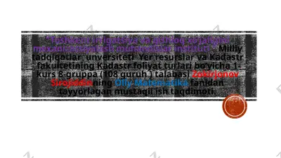 aniq integralni taqribiy hisoblash formulalari — PPTX