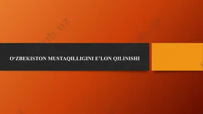 o’zbekistonning xalqaro tashkilotlar bilan aloqalari — PPTX
