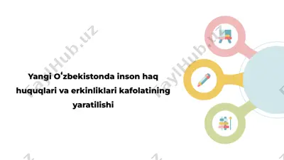 yangi oʻzbekistonda inson haq huquqlari va erkinliklari kafolatining yaratilishi — PPTX