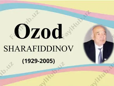 ozod sharafiddinov "o'lsam ayrilmayman quchoqlaringdan" — PPTX