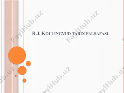 r.j. kollingvud tarix falsafasi — PPTX