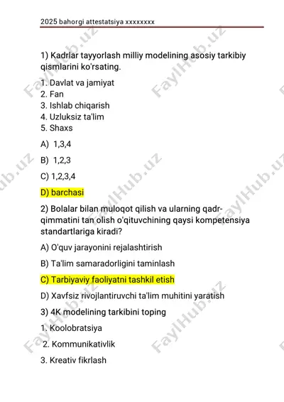 2025 yil bahor giattestatsiya xisob-kitoblari — PDF