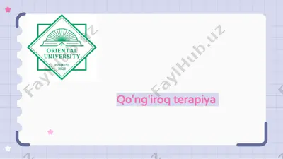 qo'ng'iroq terapiya — PPTX